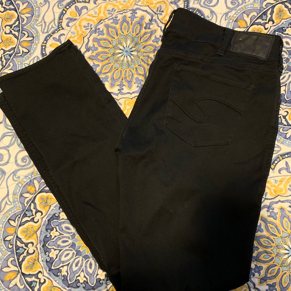 Silver black pants